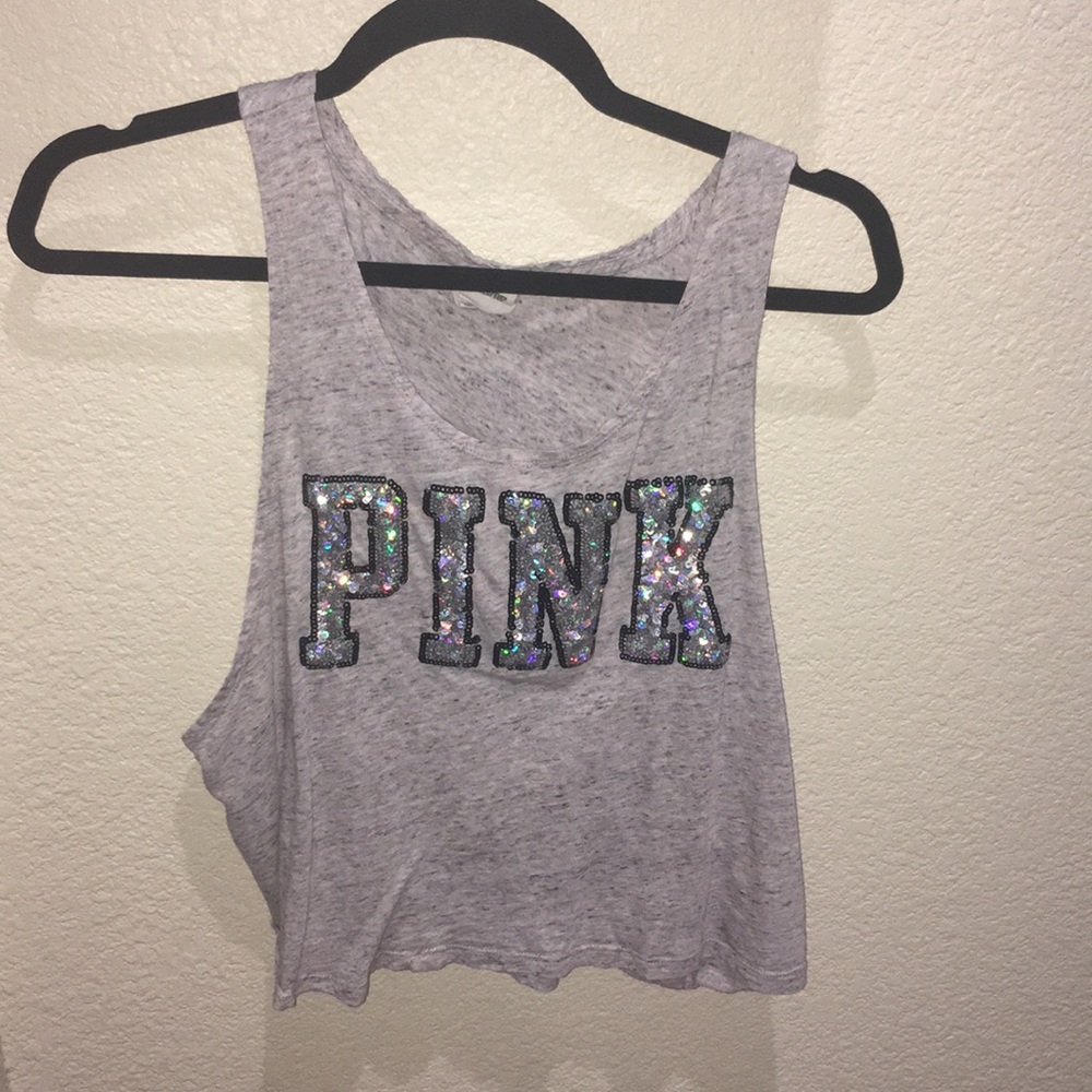 Pink brand tank top